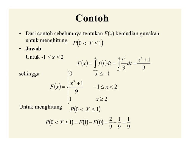Variabel Random Distribusi Peluang