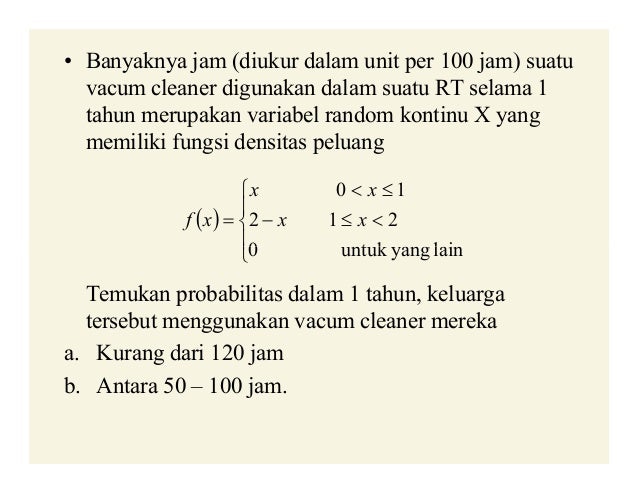 Variabel Random Distribusi Peluang