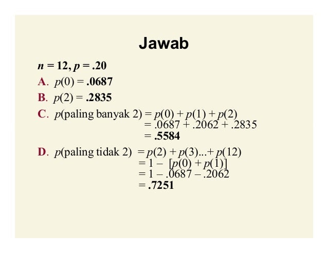 Variabel Random Distribusi Peluang