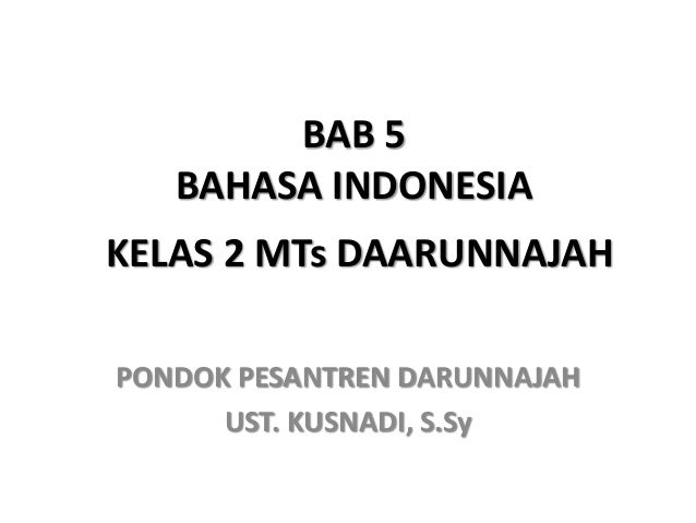 Bab 5 Menanggapi Isi Laporan