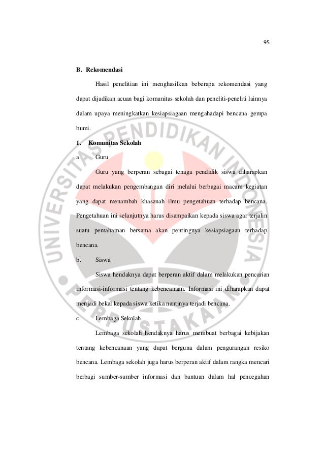 BAB 5 Kesimpulan dan Saran (Contoh Karya Ilmiah)