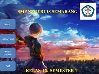 Materi
Latihan Soal
Kunci
Jawaban
EXIT
 