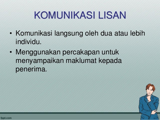 MPU 12121: Bab 5 KOMUNIKASI LISAN