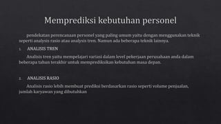 PERENCANAAN PERSONEL DAN PEREKRUTAN SDM 