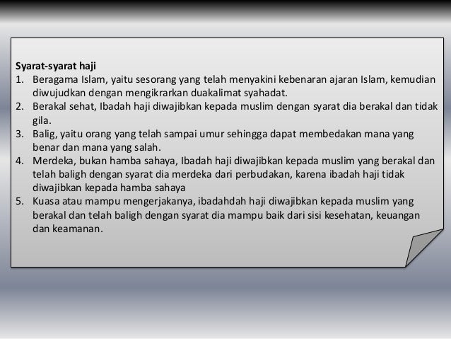 Materi fiqih "Haji dan Umrah"