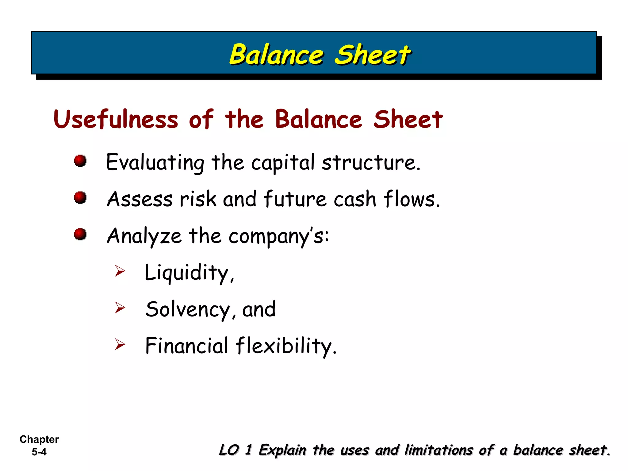 Bab 5 - Balance Sheet and Statement of Cash Flows | PPS
