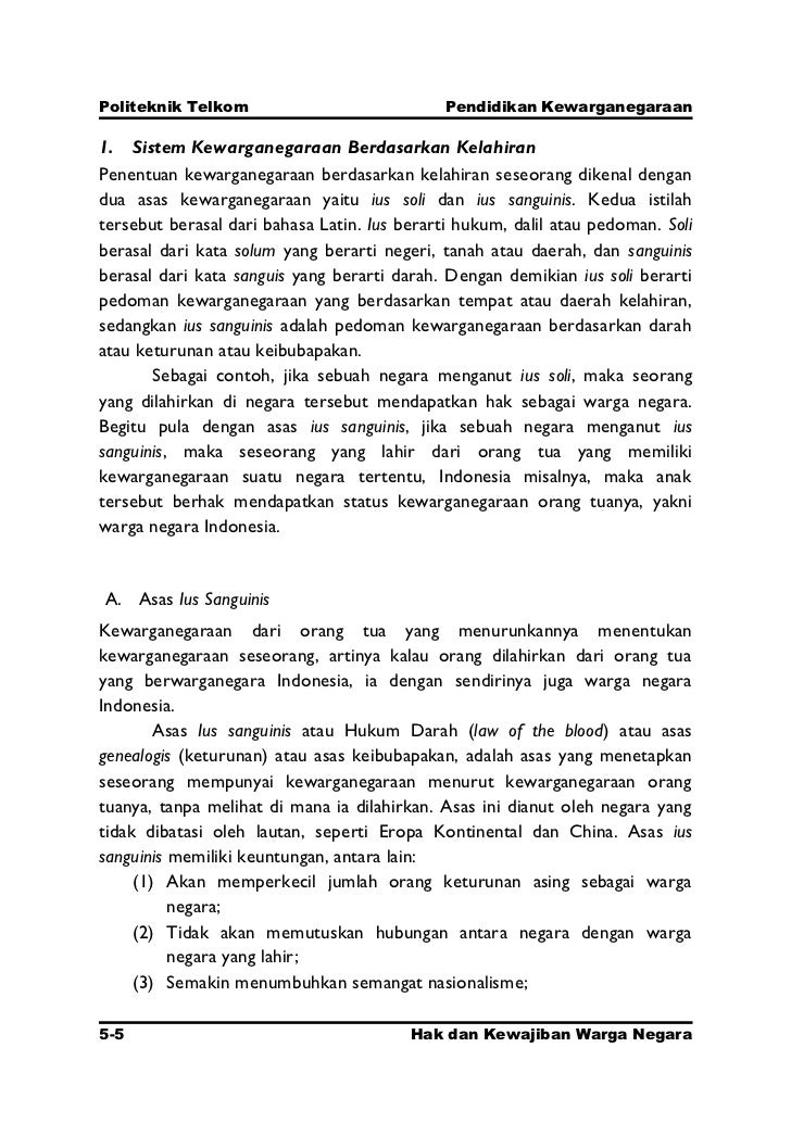 Bab 5 hak dan kewajiban warga negara