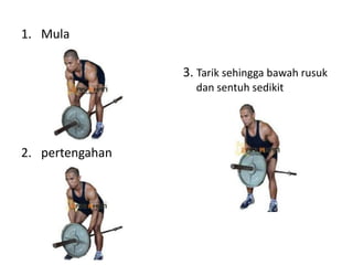 1. Mula

                 3. Tarik sehingga bawah rusuk
                   dan sentuh sedikit




2. pertengahan
 