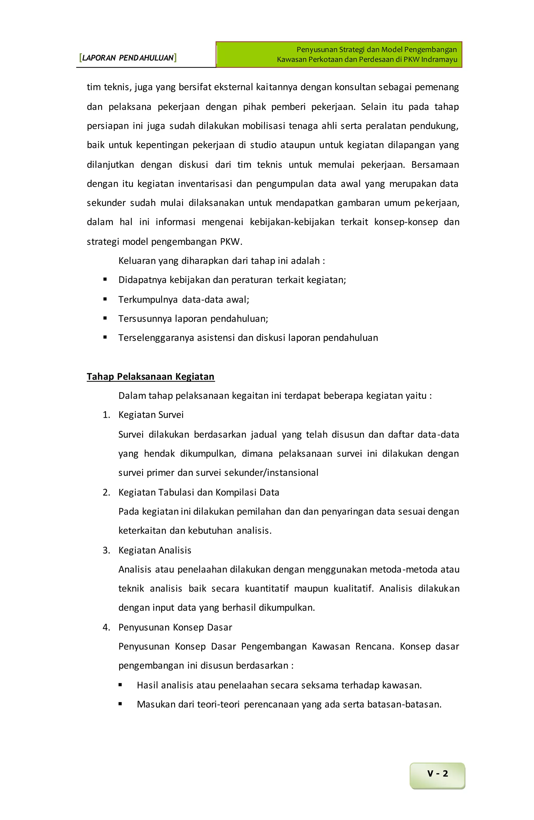 Bab 5 Rencana Kerja Docx