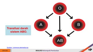 Transfusi darah
sistem ABO.
Sumber : commons.wikimedia.org
 