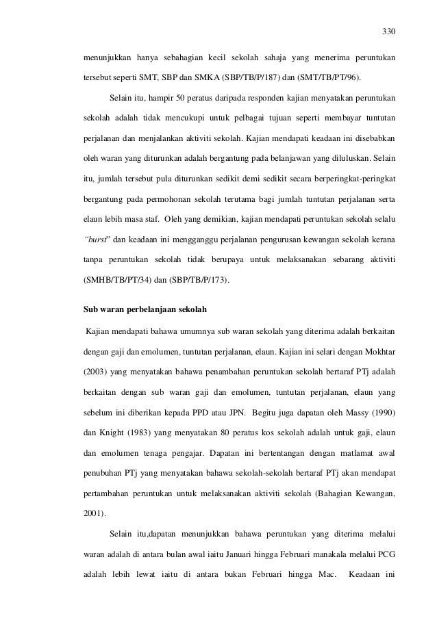 Tesis Pengurusan Kewangan Bertaraf Ptj