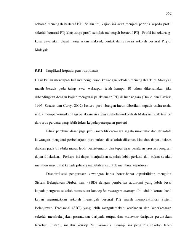 Tesis Pengurusan Kewangan Bertaraf Ptj