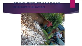 APLIKASI PENYEJATAN AIR DALAM
KEHIDUPAN SEHARIAN
MENGERINGKAN KEPINGAN
GETAH
 