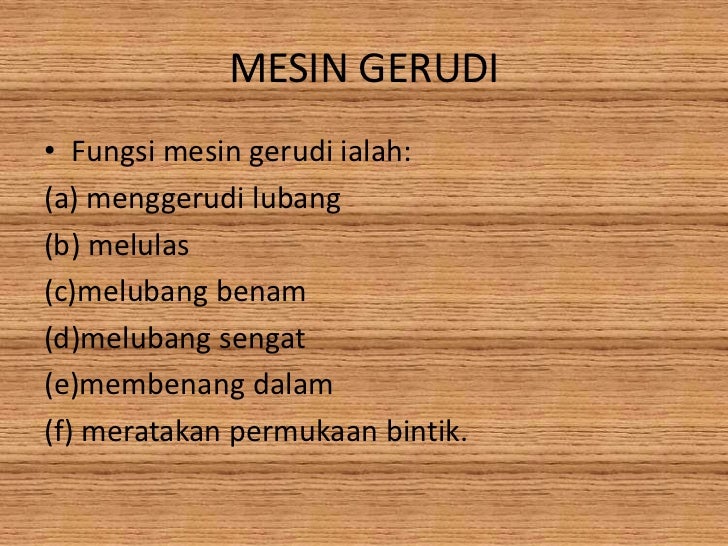 Bab 5 Gerudi Dan Mesin Gerudi