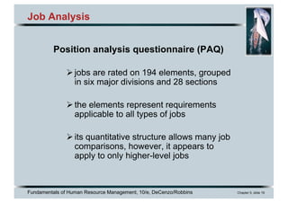 Job Element Analysis Chapter 5 Effective Job Analysis | PDF