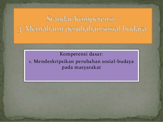Bab 5 I Ps Kls 9 Peubahan Sosial