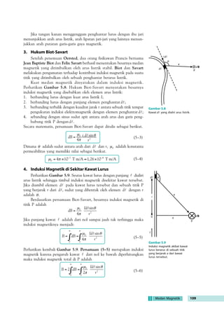 70A8;:0=430=06=4B8: 
tarik-menarik 
tolak-menolak 
Gambar 5.1 
Pola garis gaya magnetik 
0 1 
Gambar 5.2 
Pola garis gaya magnetik pada 
(a) magnet U dan 
(b) magnet batang. 
106 Mudah dan Aktif Belajar Fisika untuk Kelas XII 
 