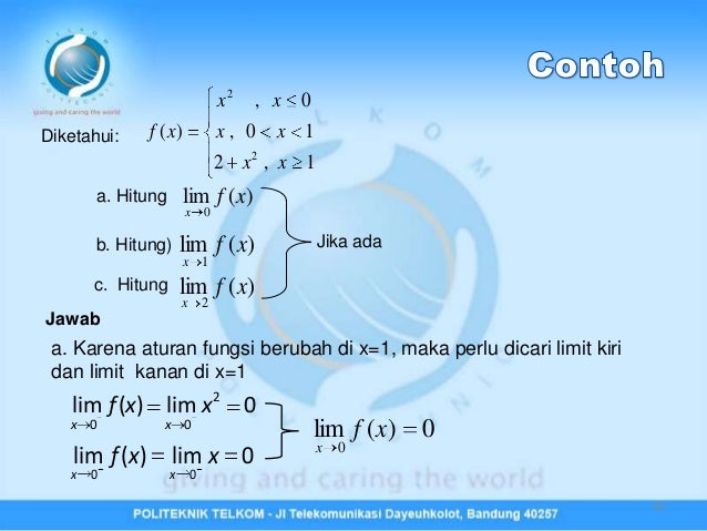 27 Contoh Soal Limit Kiri Dan Limit Kanan Kumpulan Contoh Soal