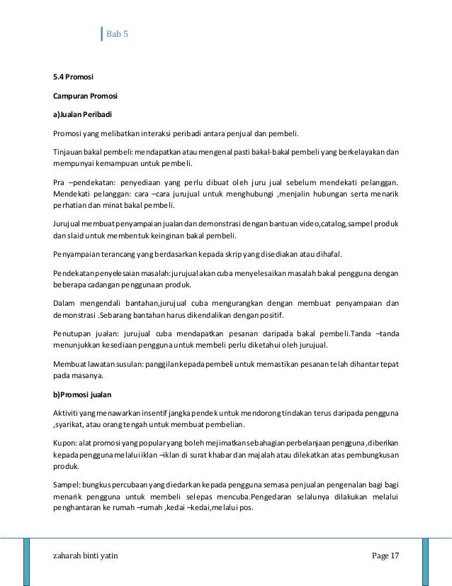 Contoh Surat Khabar Promosi Jualan Hari Raya