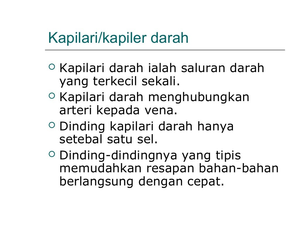 Sistem Peredaran Darah  Biologi SMA Kelas XI