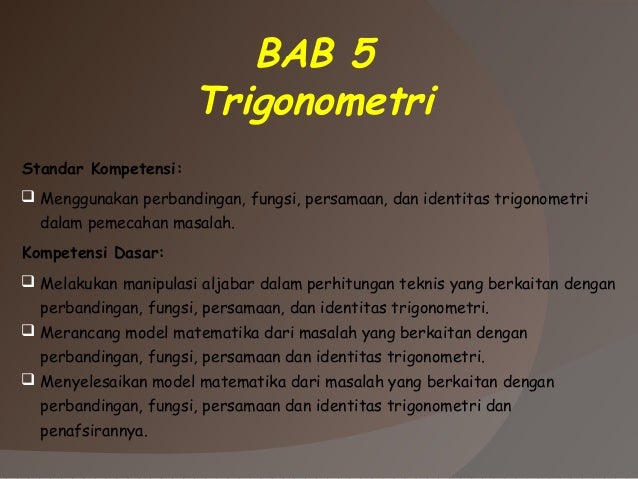 Trigonometri Kelas X