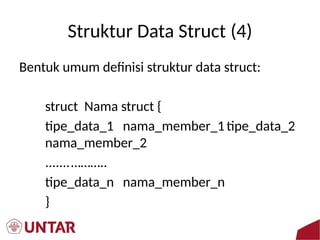 Pemahaman Struktur Data Struct, Array of Struct, dan File dalam ...
