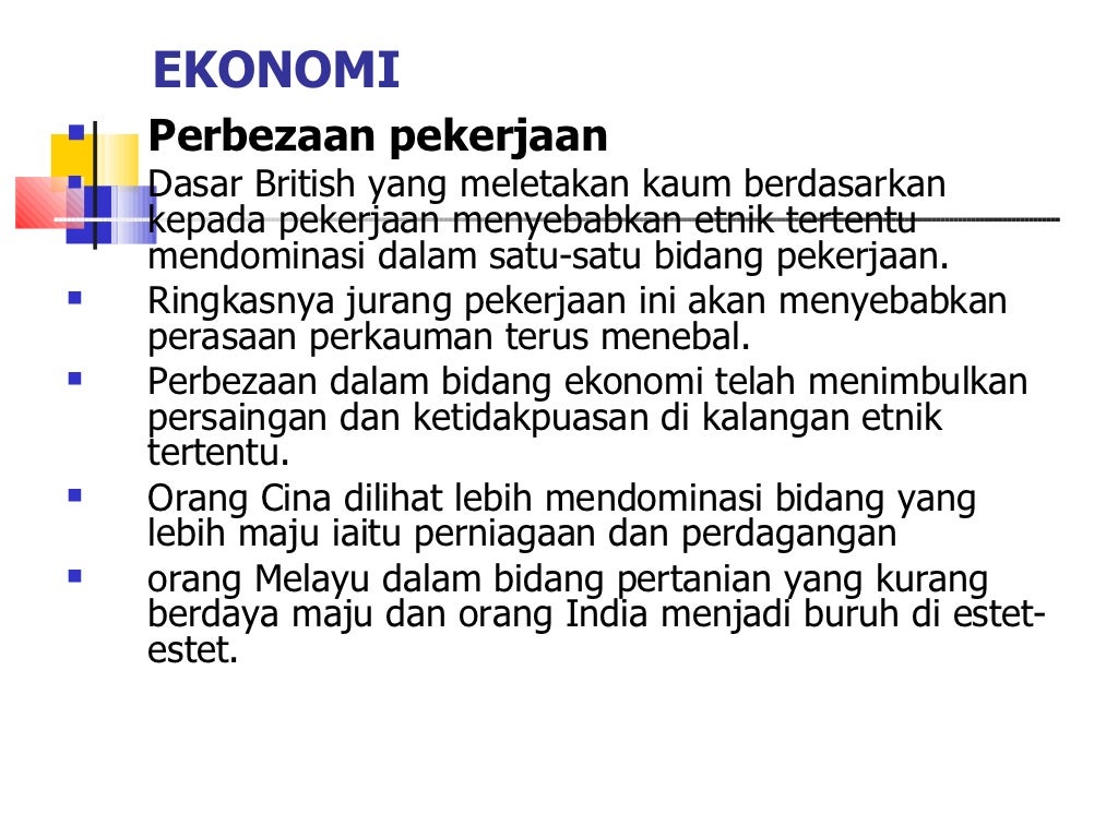Hubungan Etnik Bab 6 Cabaran Terhadap Hubungan Etnik Di Malaysia Da…