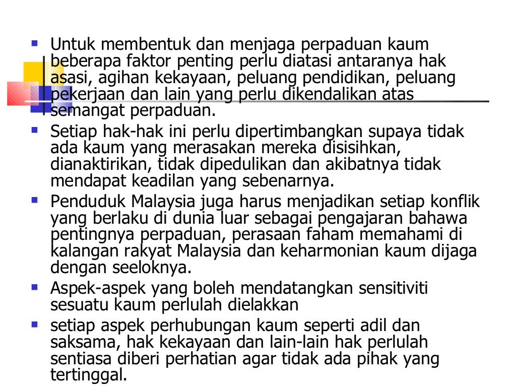 Hubungan Etnik Bab 6 Cabaran Terhadap Hubungan Etnik Di Malaysia Da…