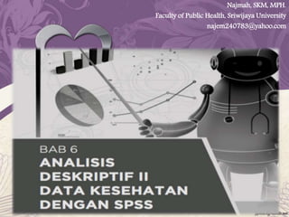 Najmah, SKM, MPH.
Faculty of Public Health, Sriwijaya University
najem240783@yahoo.com
 