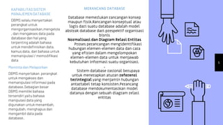 Bab 6 dasar dasar intelejen bisnis, database dan manajemen informasi | PPTX