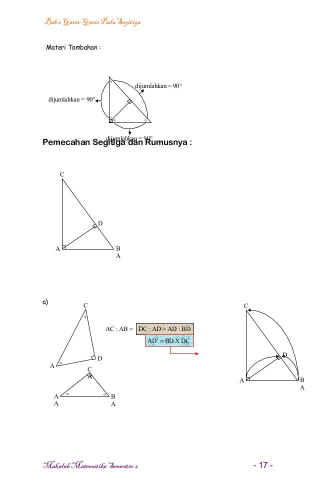Bab 6 garis garis pada segitiga Bab 6 garis garis pada segitiga