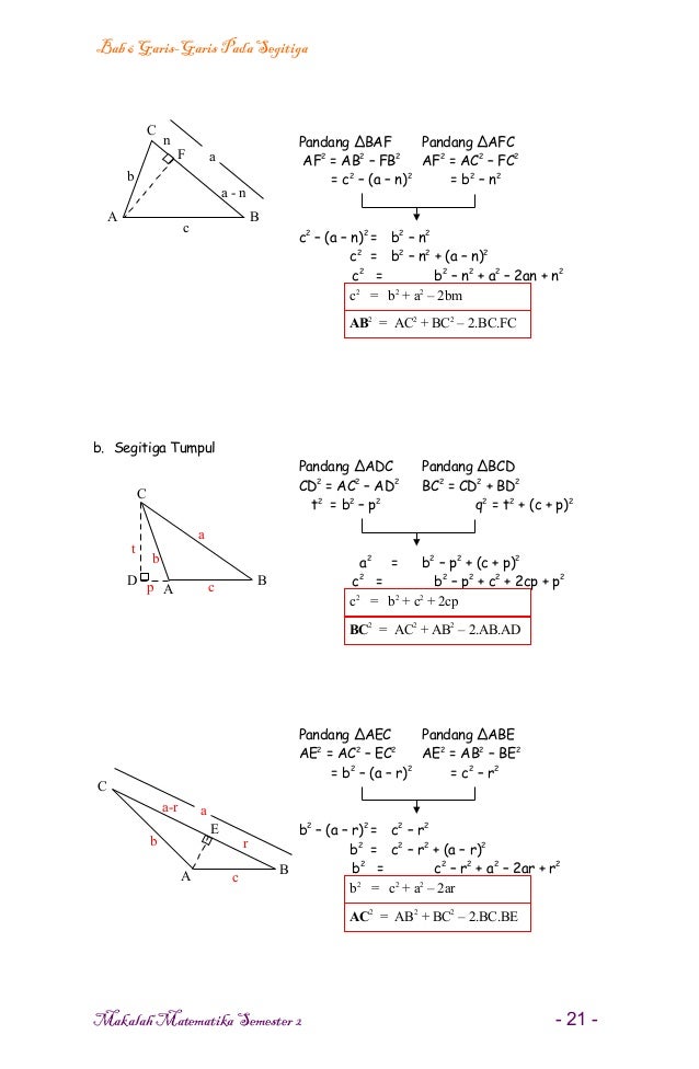 Bab 6 Garis Garis Pada Segitiga