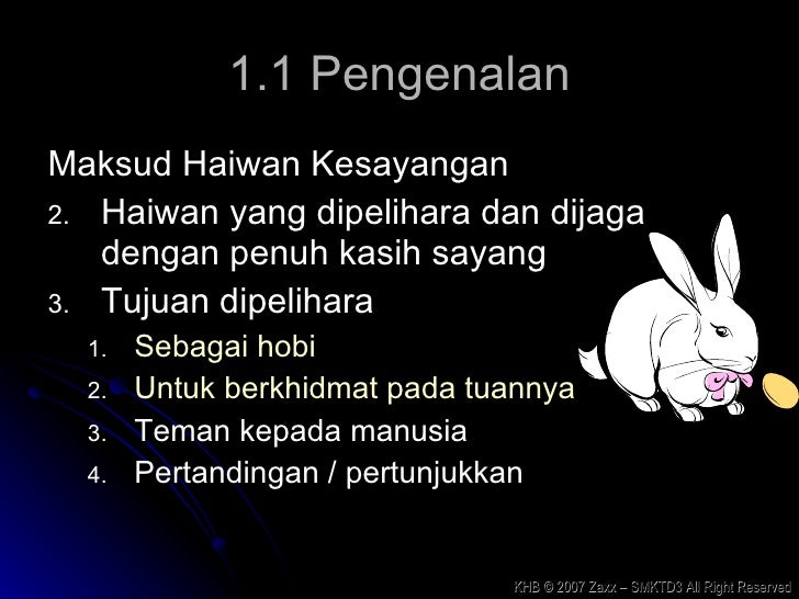KHB TING 2 - Bab 6 Haiwan Kesayangan