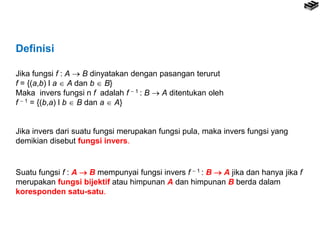 komposisi dua fungsi dan fungsi invers | PPTX