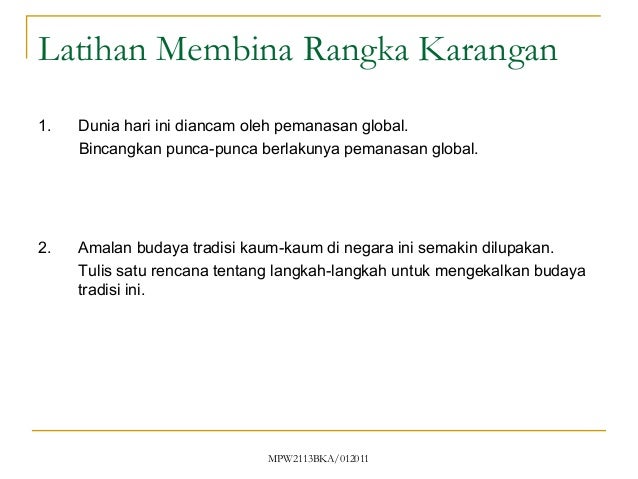 Bab 6 Teknik dan prosedur menulis karangan