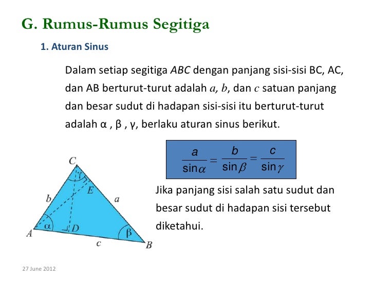 Bab 6 trigonometri Bab 6 trigonometri