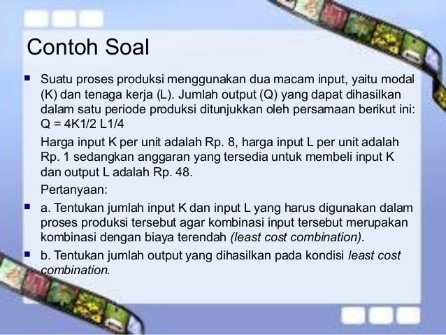 Teori Produksi Jangka Panjang 