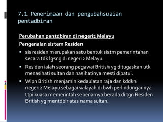 Bab 7 Pengubahsuaian Dalam Pentadbiran Ekonomi Dan Pendidikan
