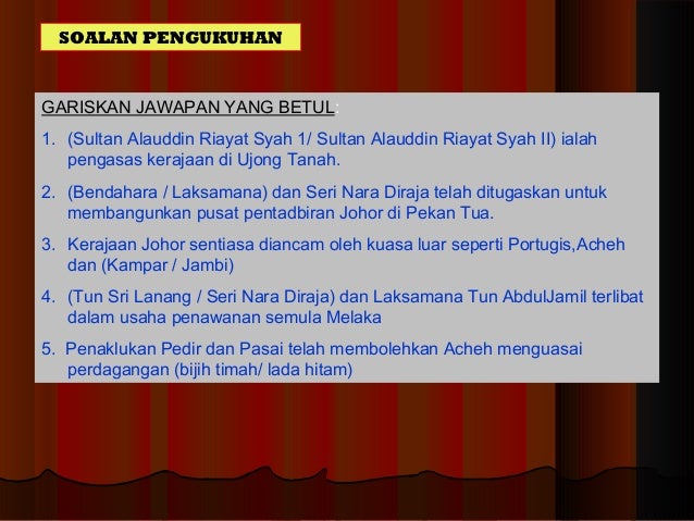 Soalan Sejarah Tingkatan 1 - Terengganu n