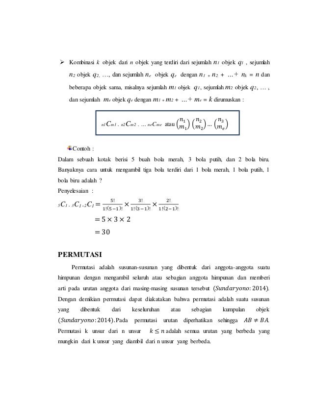 Peluang kombinasi dan permutasi