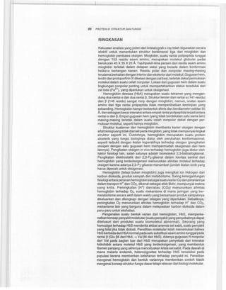 Struktur dan Fungsi Protein