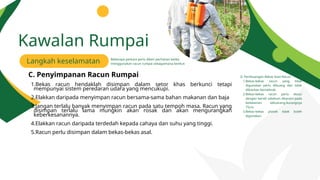 Bekas Racun Rumpai pengurusan selepas menanam tanaman di ladang | PPTX