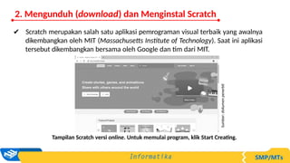 Pengantar Pemrograman Visual dengan Scratch untuk SMP/MTs Kelas VII | PPTX