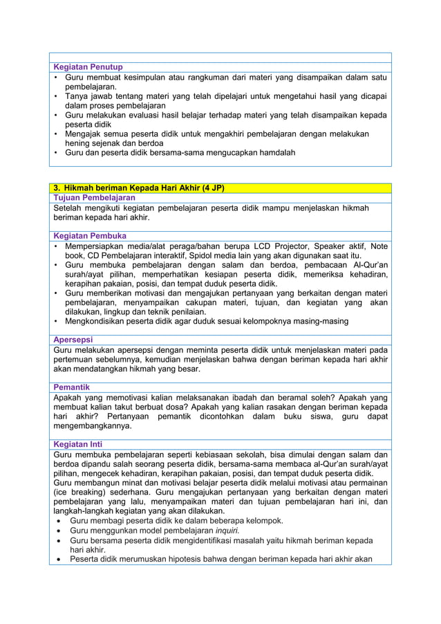 BAB 7 - MA PAIBP Kls 5 MODUL AJAR PAI DAN BP KELAS 5 BAB 7 TENTANG ...