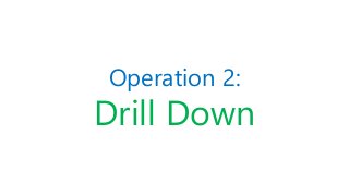 Operation 2:
Drill Down
 