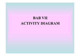 BAB VII
ACTIVITY DIAGRAM
 