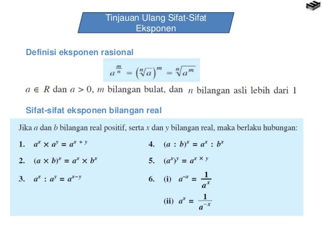 Eksponen dan logaritma