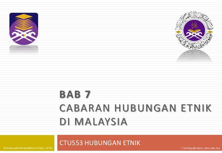 realiti hubungan etnik di malaysia realiti hubungan etnik di malaysia
