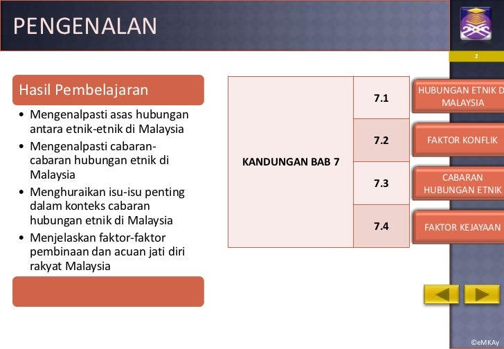 Bab 7 hubungan etnik cabaran hubungan etnik