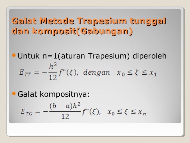 Contoh Soal Dan Jawaban Metode Trapesium Peranti Guru